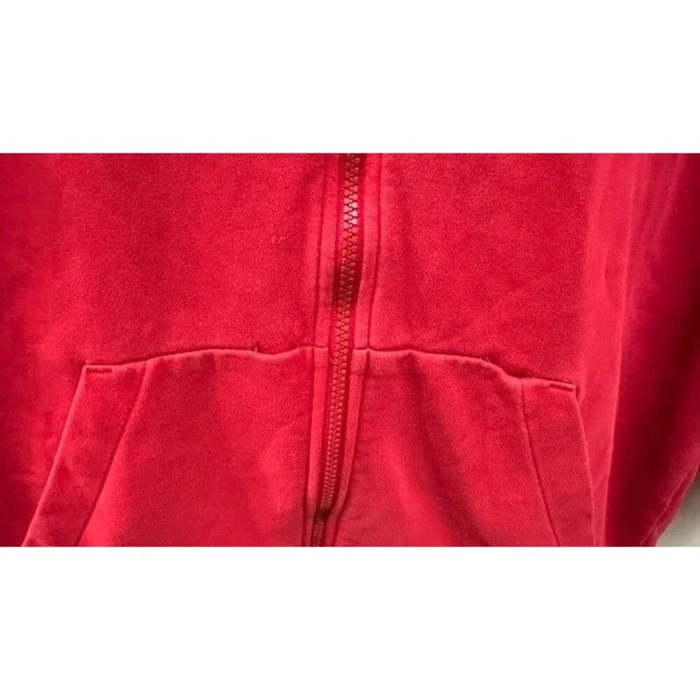 Jordan Jumpman Air Mens Large Red Full Zip Hoodie Sleeve Stripe 2010's